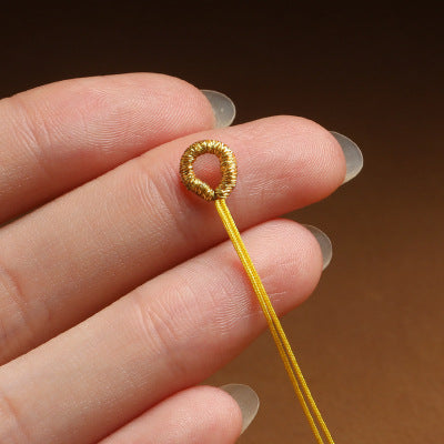 DIY circle  rope charms clasps   ($1 get 10pcs)