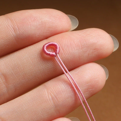 DIY circle  rope charms clasps   ($1 get 10pcs)